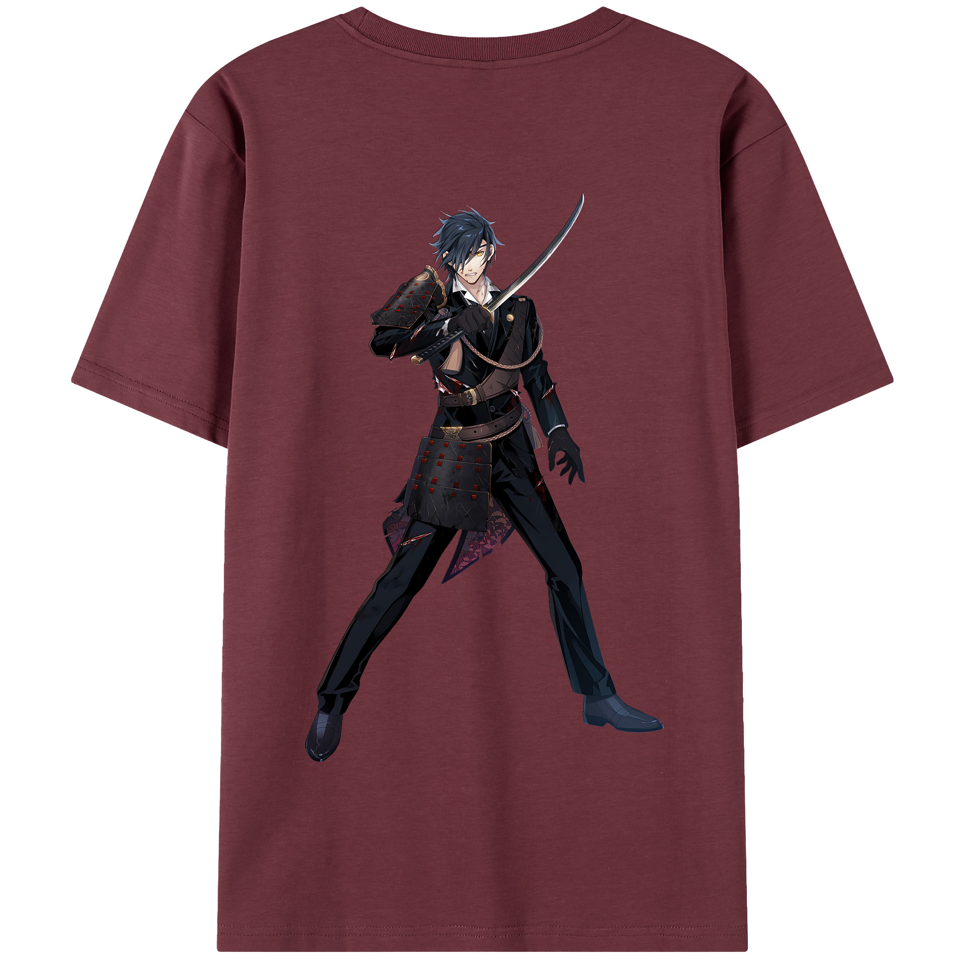 （画像用） 刀剣乱舞 Touken Ranbu 綿100％半袖Tシャツ（背面プリント）